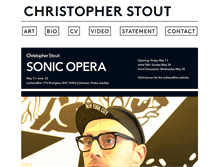 Tablet Screenshot of christopherstout.com